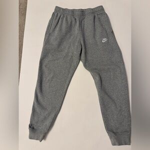 Nike Gray Fleece Jogger Sweatpants Men’s Medium